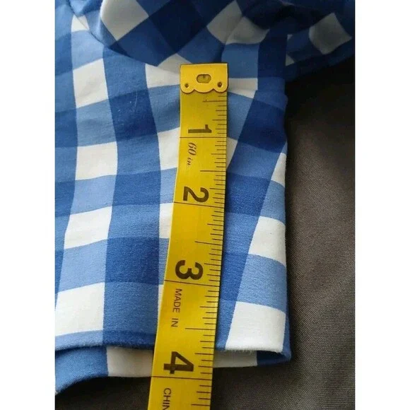 Boden Richmond Blue & White Checkered Shorts 4‎ '' size 8 - Picture 7 of 10